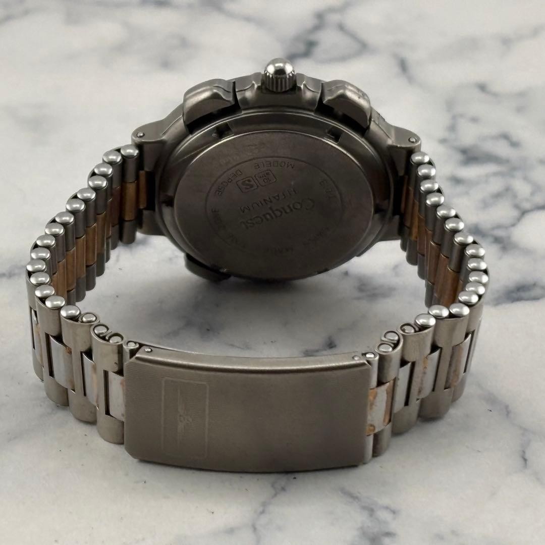 LONGINES Ana Digi Quartz 4009 Watch 40mm 19cm 7.5in Mens Working Rare