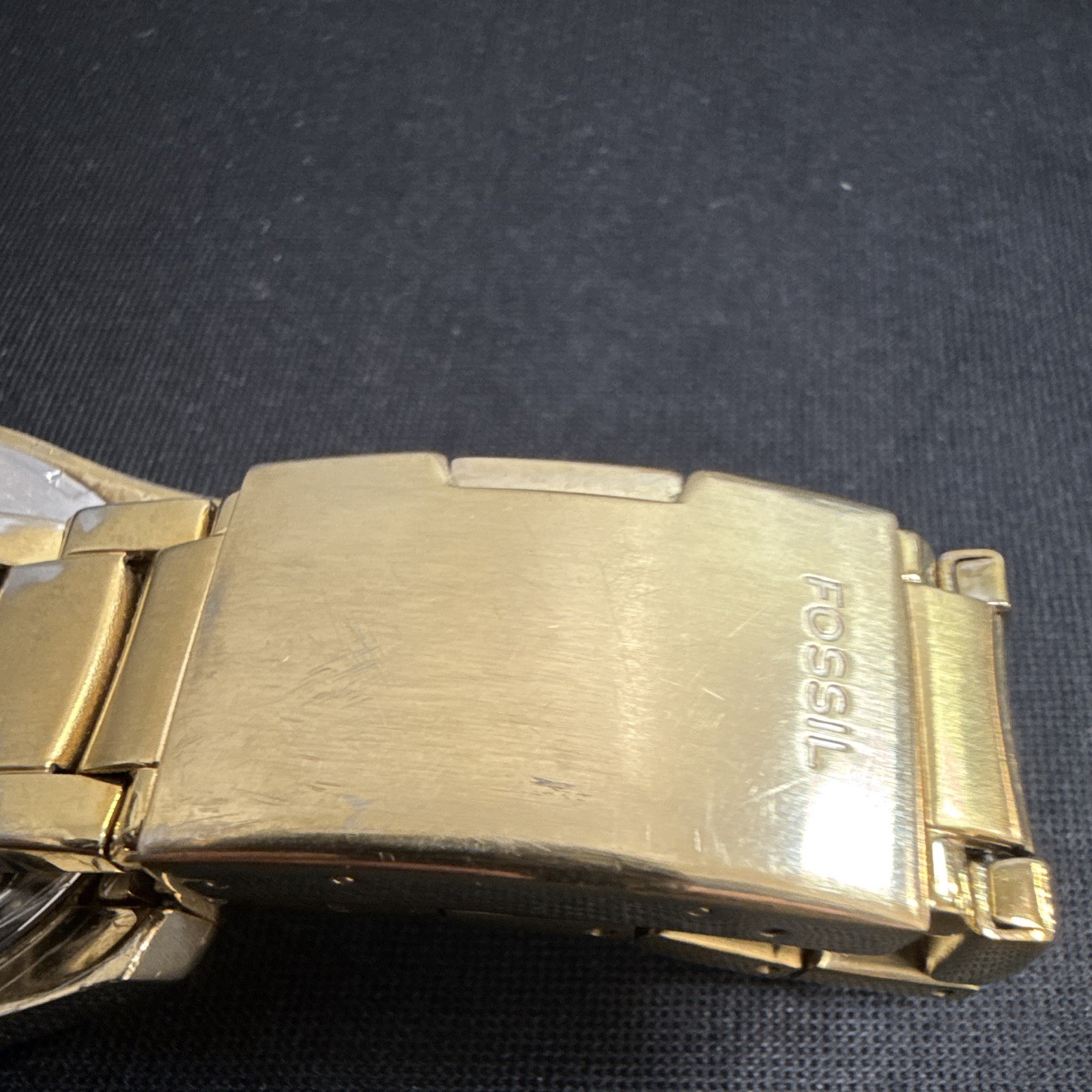Fossil Men’s Gold Tone FS-4402 NEW BATTERY RUNS EXCELLENT!!