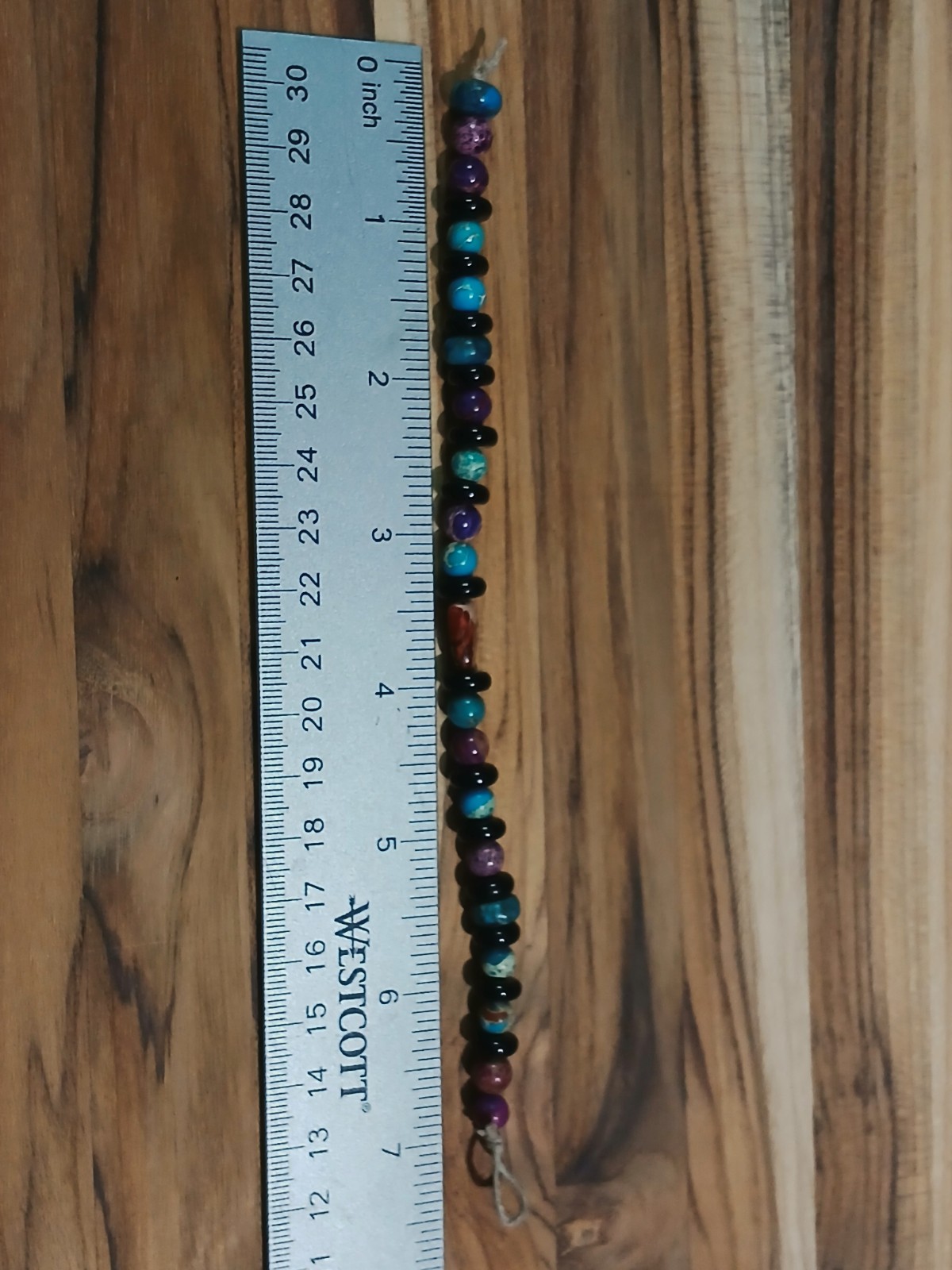 Bracelet Hemp Usa Unisex Travel Hippie Gift Dyed Imperial Jasper Black Glass