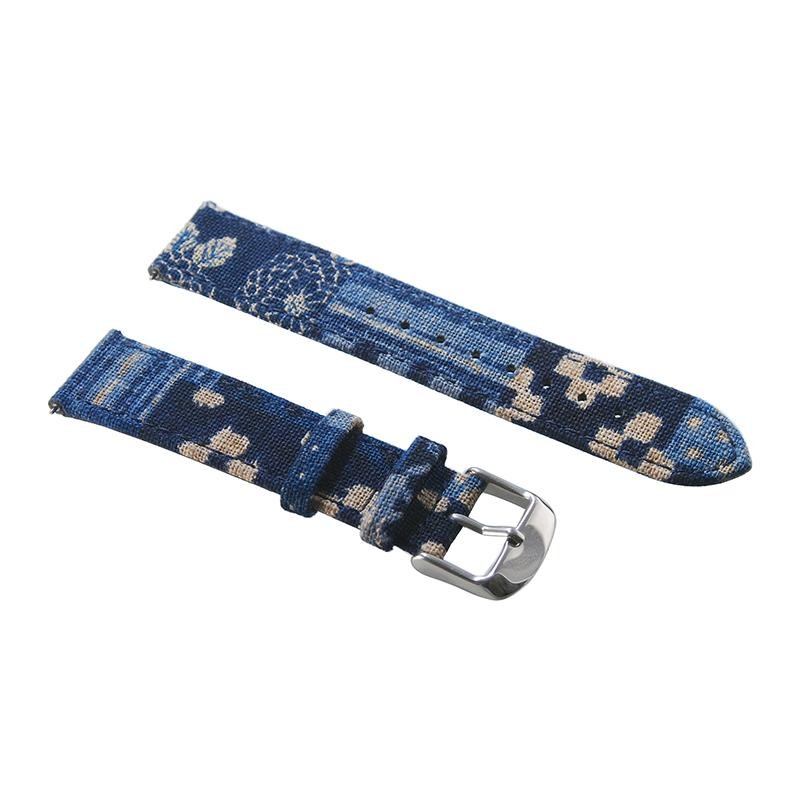 18 20mm 22mm Japanese Vintage Indigo Boro Quick Release Watch Strap Watchbands