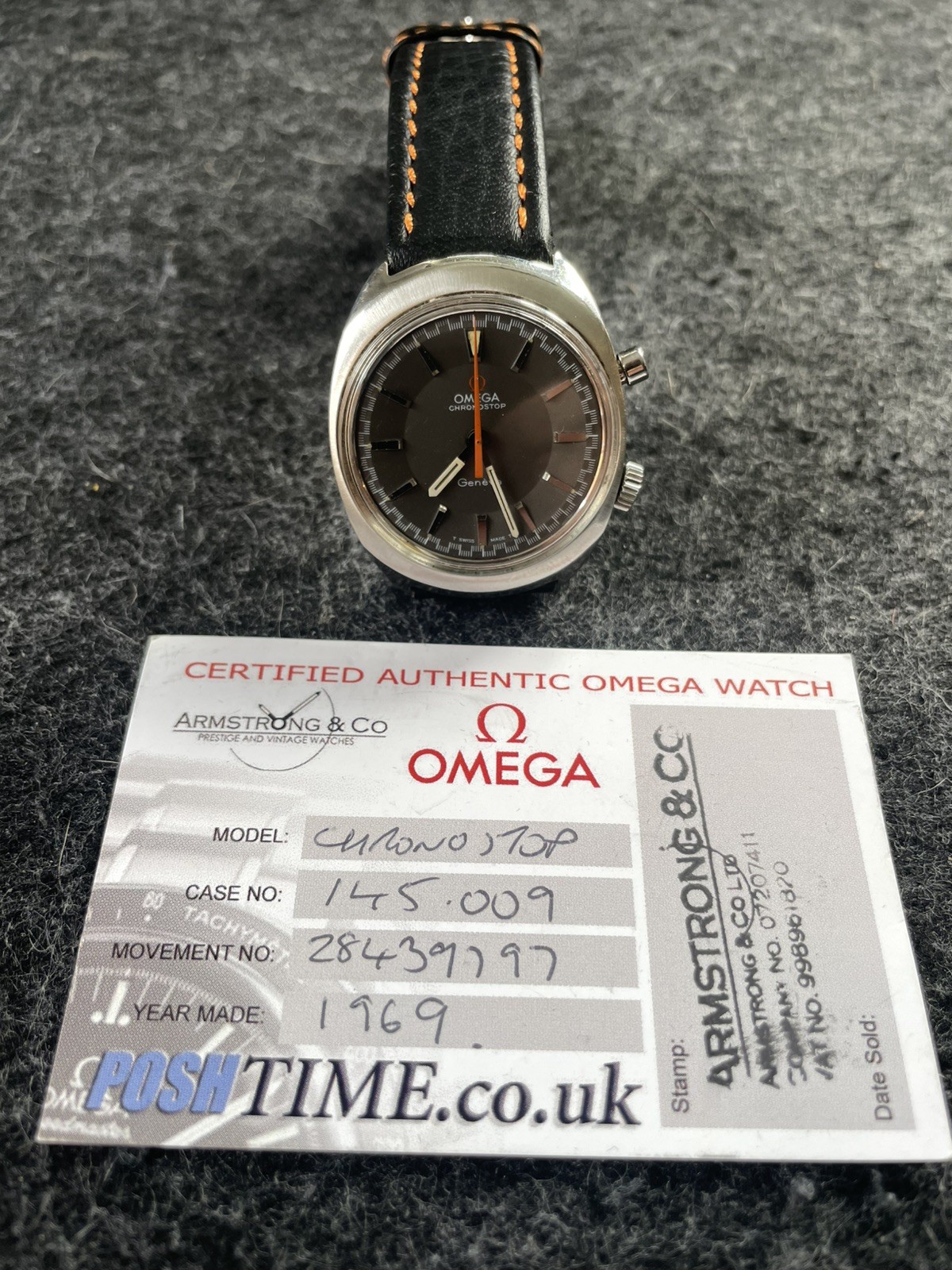 1969 Omega Geneve Chronostop ref 145.009