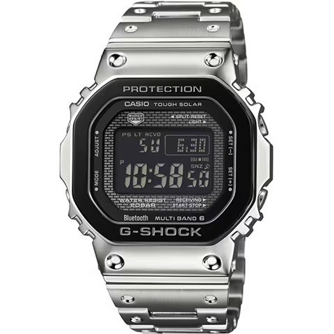 Brand New CASIO G-Shock GMW B5000BT 1JF Octagon Black Bezel Full Metal Solar Rad