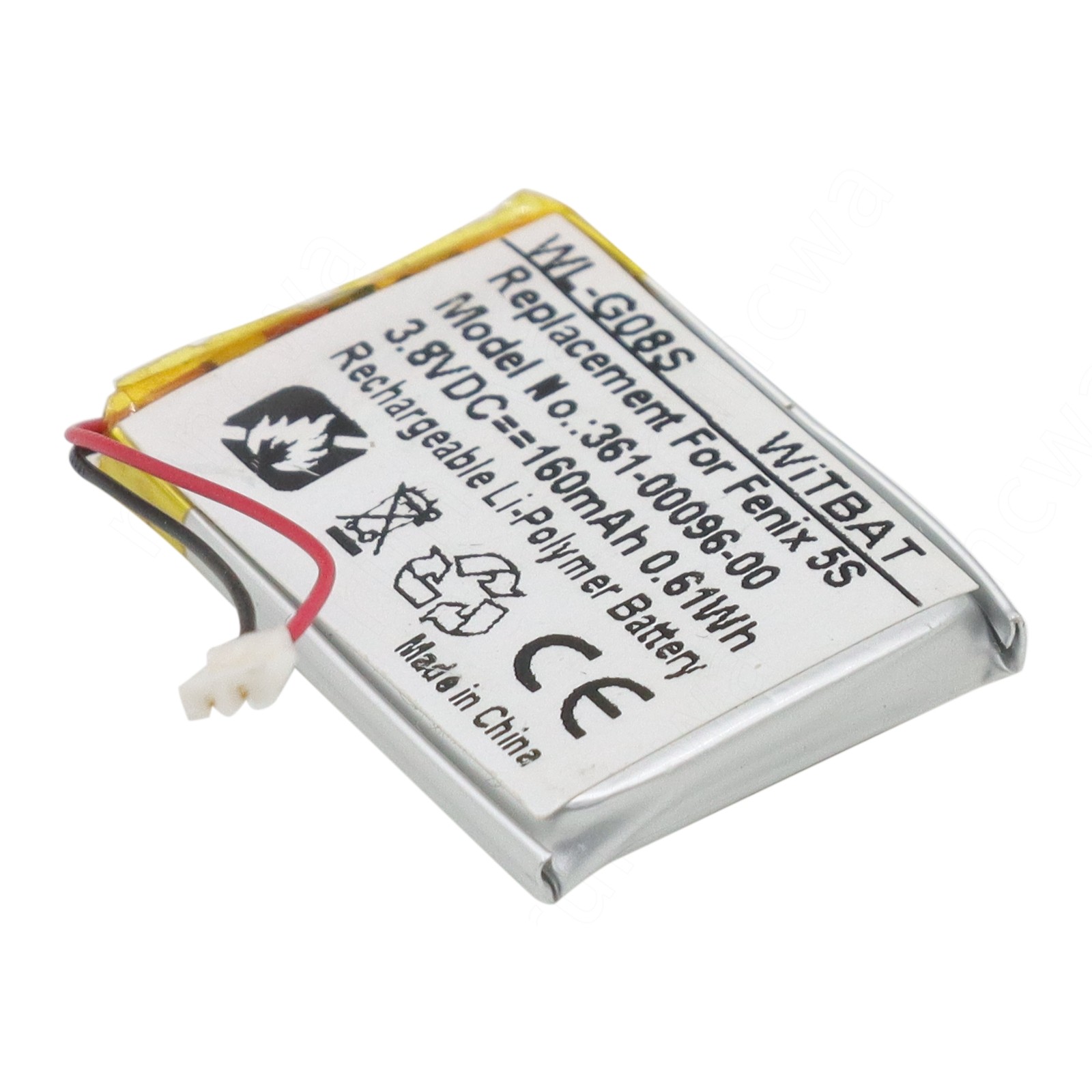 160mAH new Battery 361-00096-00 For Garmin Fenix 5S Fenix 5S Plus Smart watch