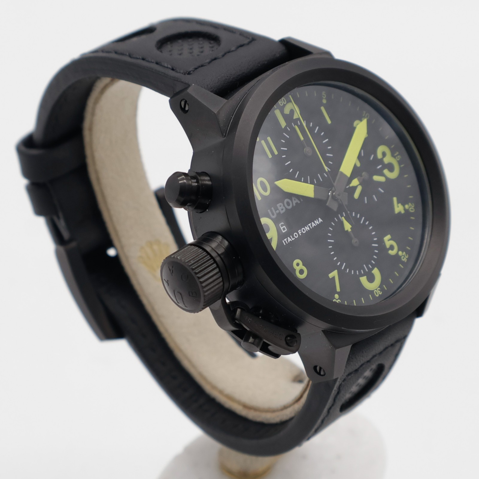 U-Boat Flightdeck Italo Fontana 43mm PVD Steel U-7750/43 Leather Automatic