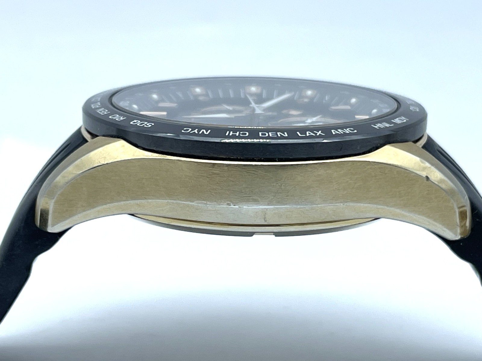 SEIKO ASTRON GPS Radio Wave Solar Men’s Watch Gold case 8X53-0AC0-2 Good coditio