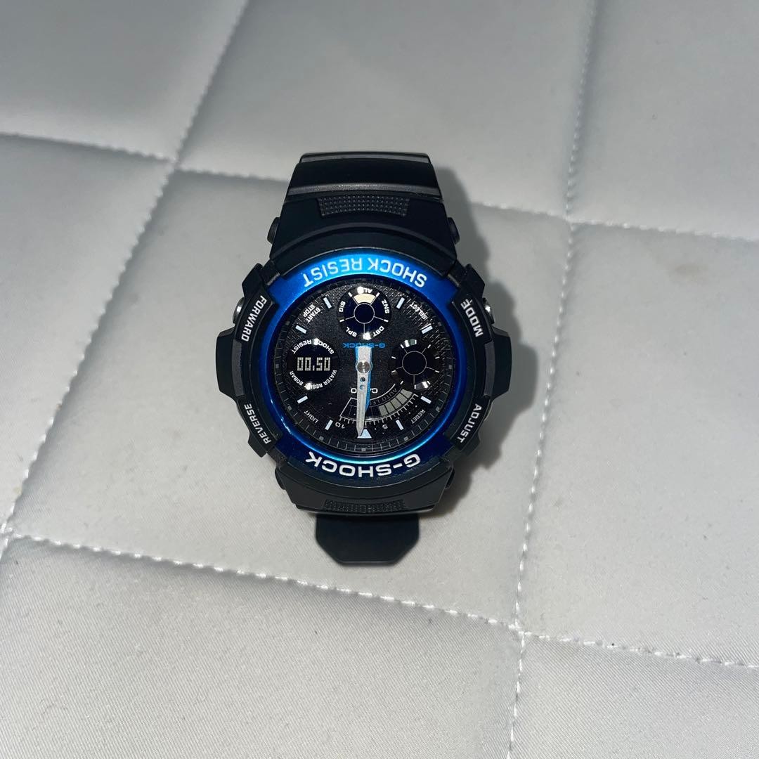 G-SHOCK GD-50 Black/Blue Digital Watch Used G422