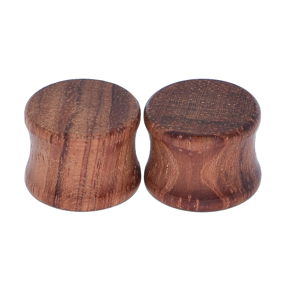 1-2Pair Wood Ear Plug Flesh Tunnels Wooden Ear Gauges Stretcher Expander Plugs