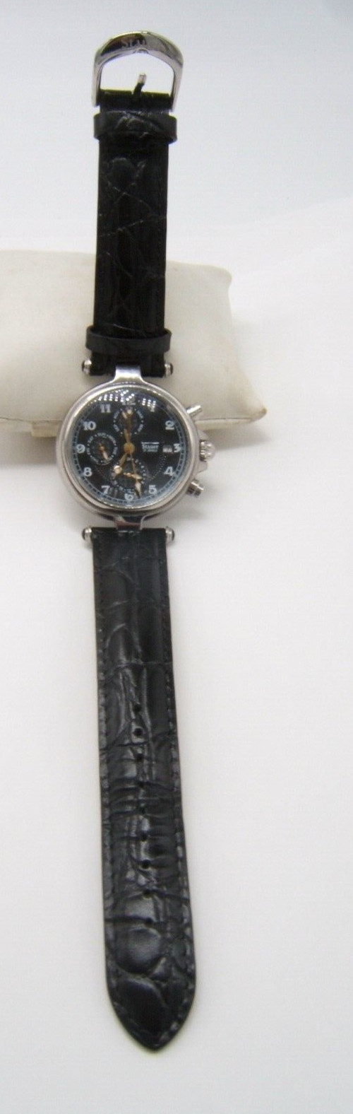 STAUER AUTOMATIC WRIST WATCH MOONPHASE 27 JEWEL 14587 STAINLESS WORKING