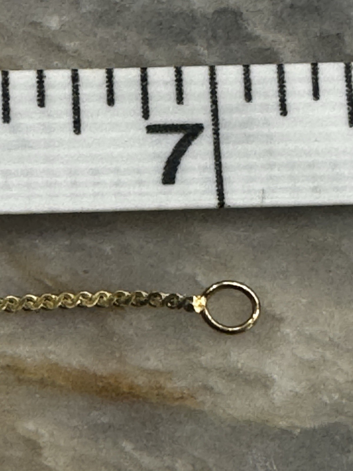 Vintage Solid 14K Yellow Gold Serpentine Chain Bracelet 7″ 0.5g Italy