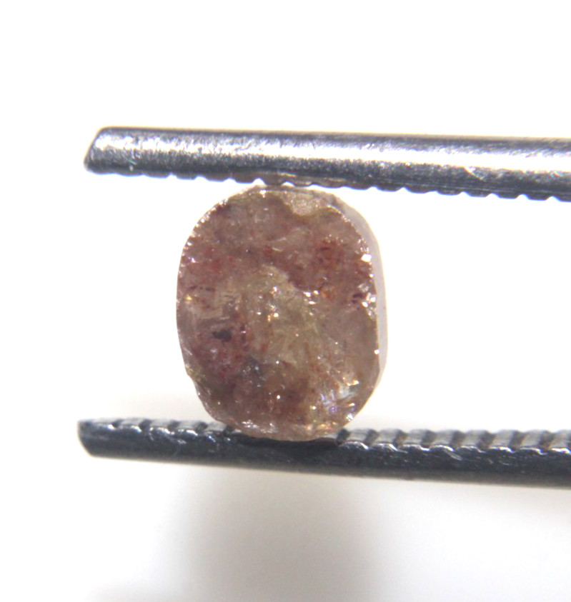 0.95Cts Oval Shape Gray brown Color Checker Cut Diamond 6.89×5.59×1.98 MM