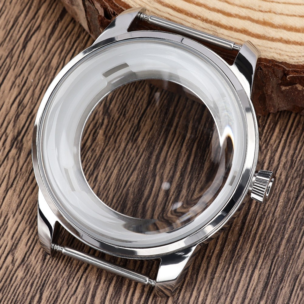 Steel Silver Watch Cases 40.6mm/33mm Modify Seiko Mods For Seiko NH35 34 NH36 38