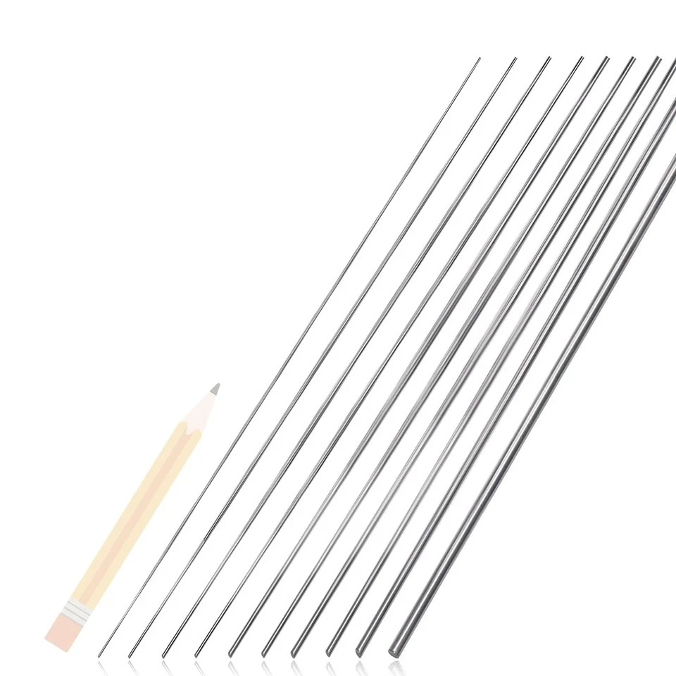 BBYPP 156pcs 40cm Lengh Straight Stainless Steel Spring Wire Assortment Kit, …
