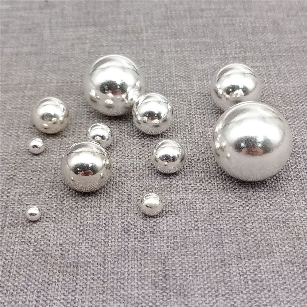 Sterling Silver Seamless Hollow or Solid No Hole Round Ball Beads 2mm to 12mm