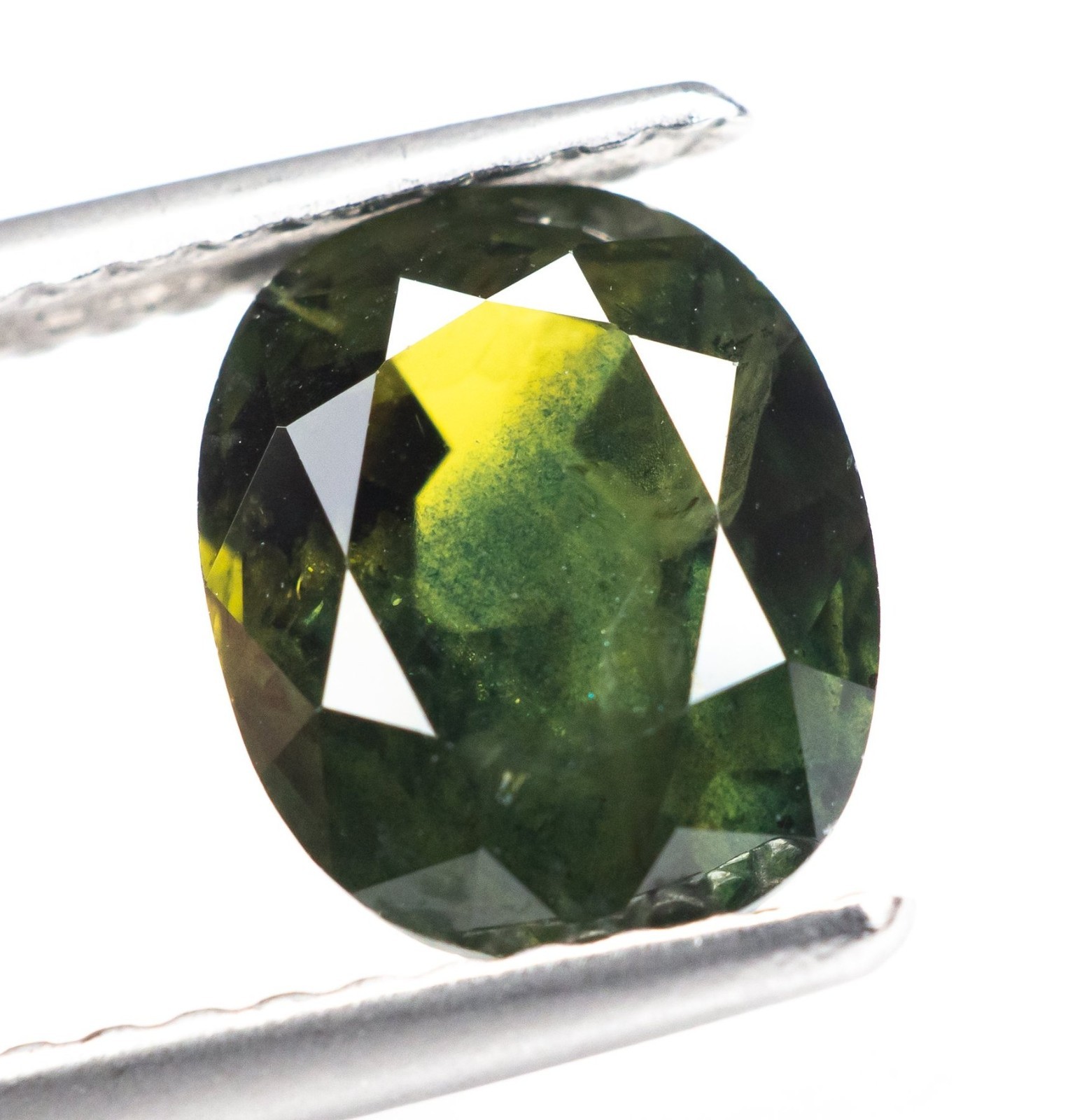 Natural No Heat Greenish Blue Sapphire 2.34ct Oval Cut GRA Certified