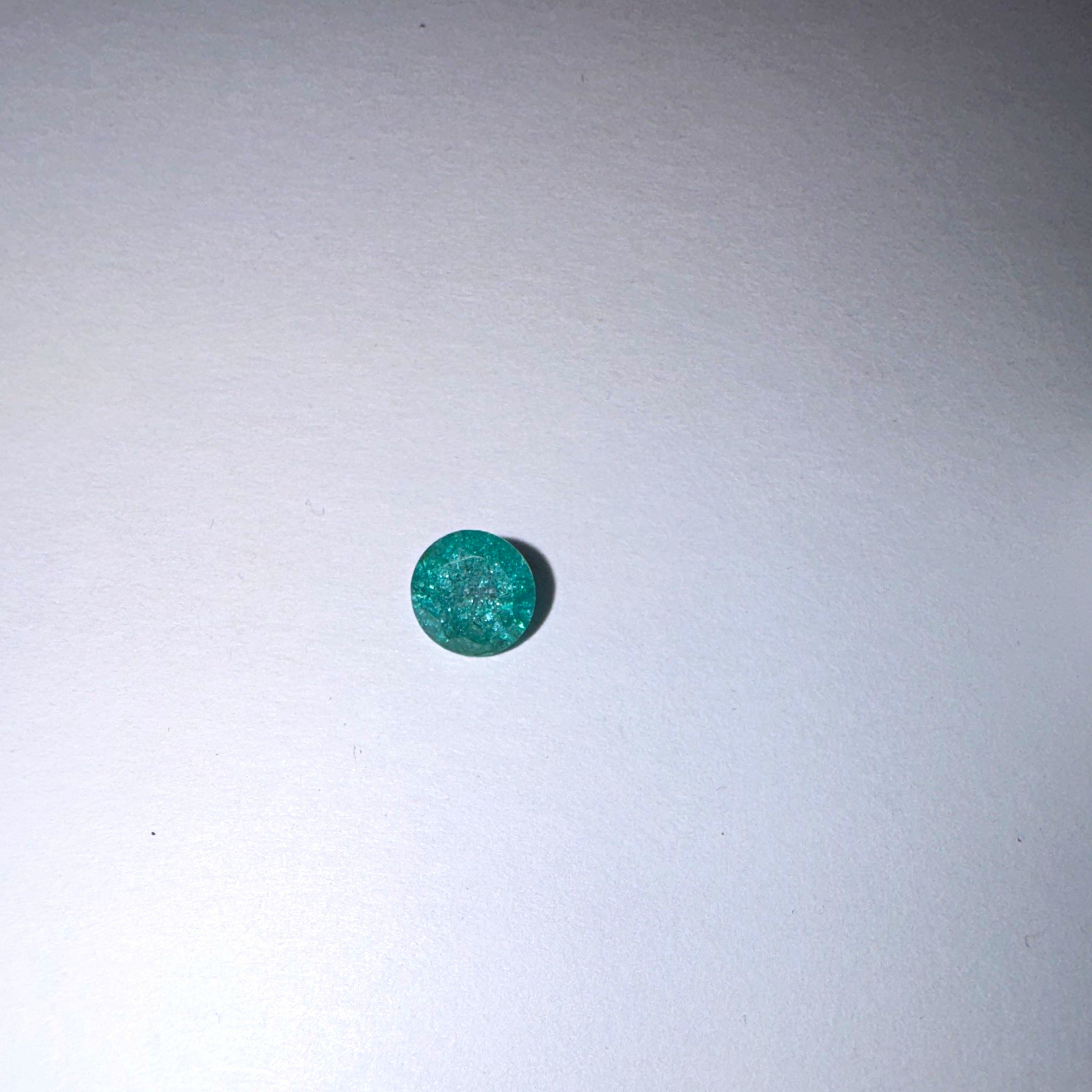 Green Round Cut Loose Gemstone 6.9mm x 6.9mm 1 Piece
