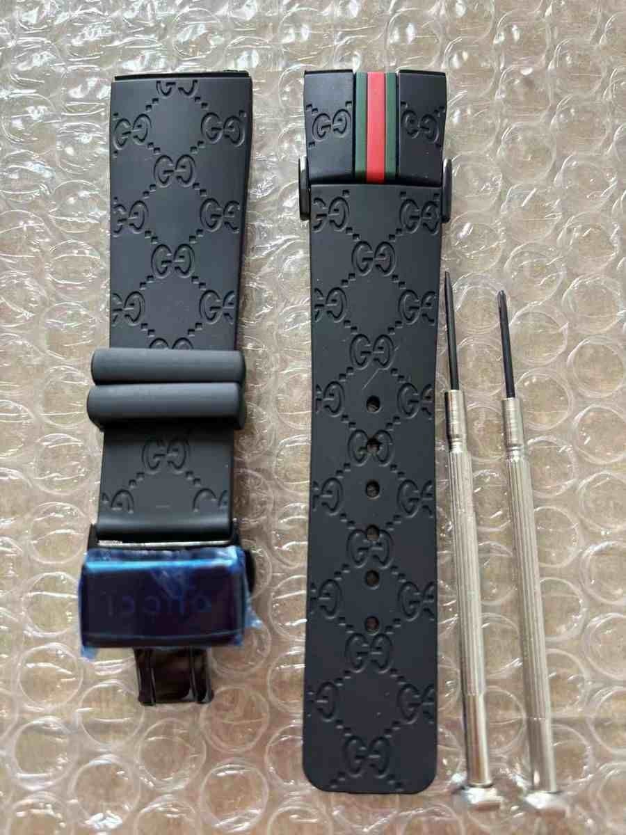 26MM Fit For I-Gucci Digital Men’s Watch YA114207 Rubber replacement Watch Strap