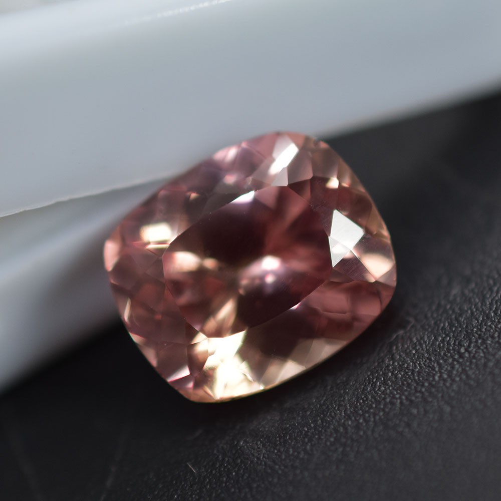 Natural Peach Sapphire Cushion Cut 6.65 Ct CERTIFIED Stunning Loose Gemstone