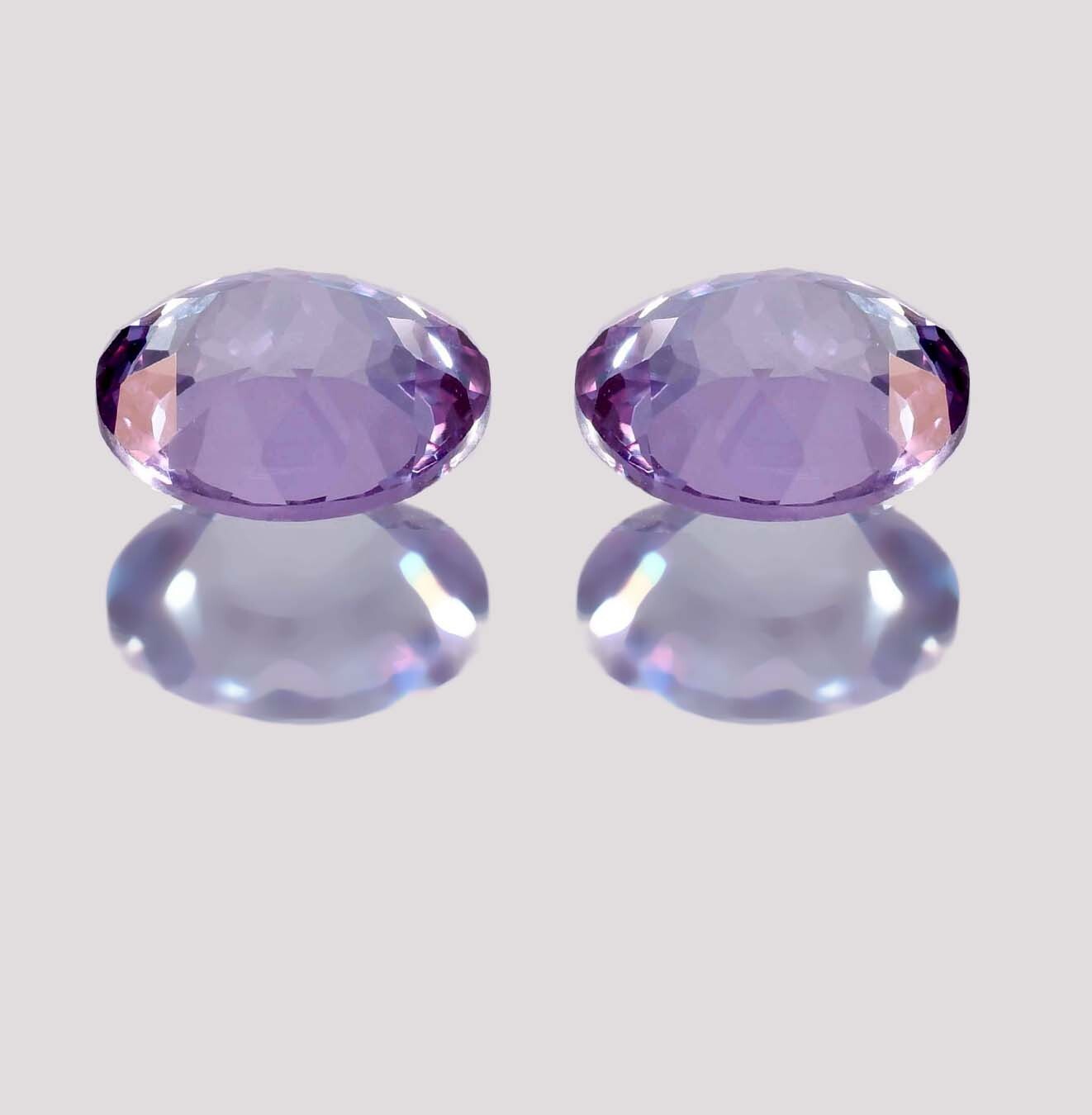 1 Pair 20 x 14 MM Flawless Natural Color Change Alexandrite Gems GIT Certified