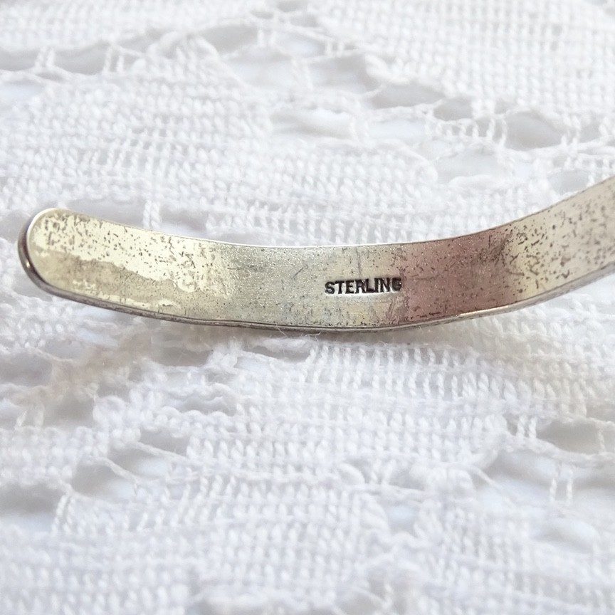 Fred Harvey Era Navajo Turquoise Sterling Thunderbird Cuff Bracelet SMALL WRIST