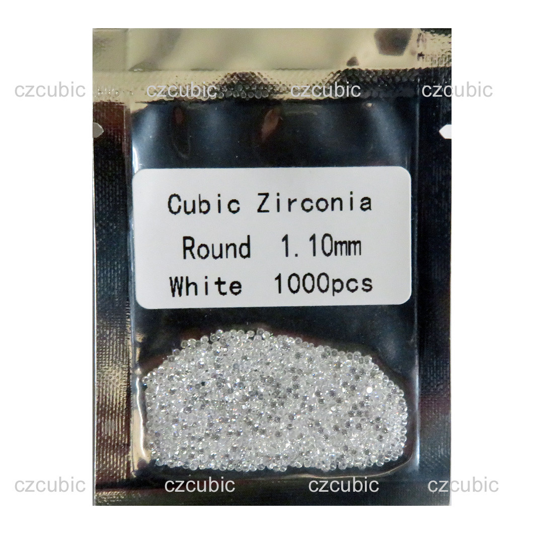 1000 PCS ROUND CUBIC ZIRCONIA/CZ LOOSSE STONE 5A QUALITY 0.80-2.50 MM FREE SHIP