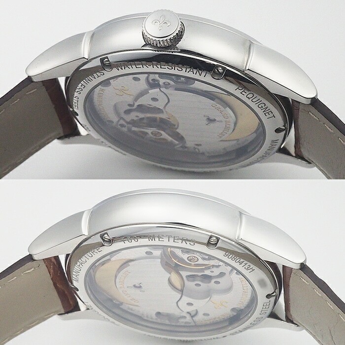 Pequignet Manufacture Rue Royal 1 Manual 9080413/1 Silver Dial 42mm 100M Men’s