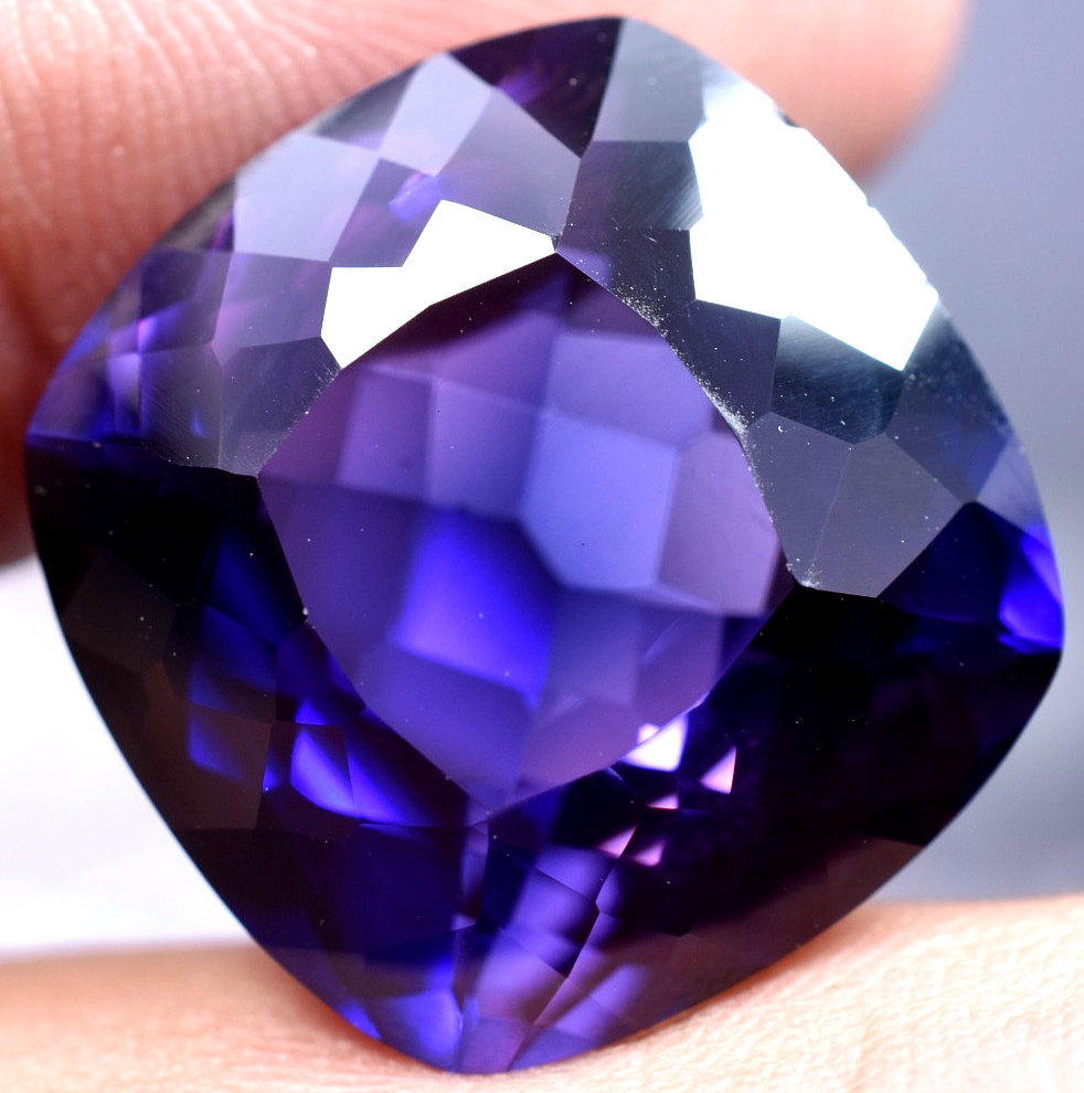 Natural 32.15 Ct Boysenberry Sapphire GGL Certified fabulous Loose Gemstone