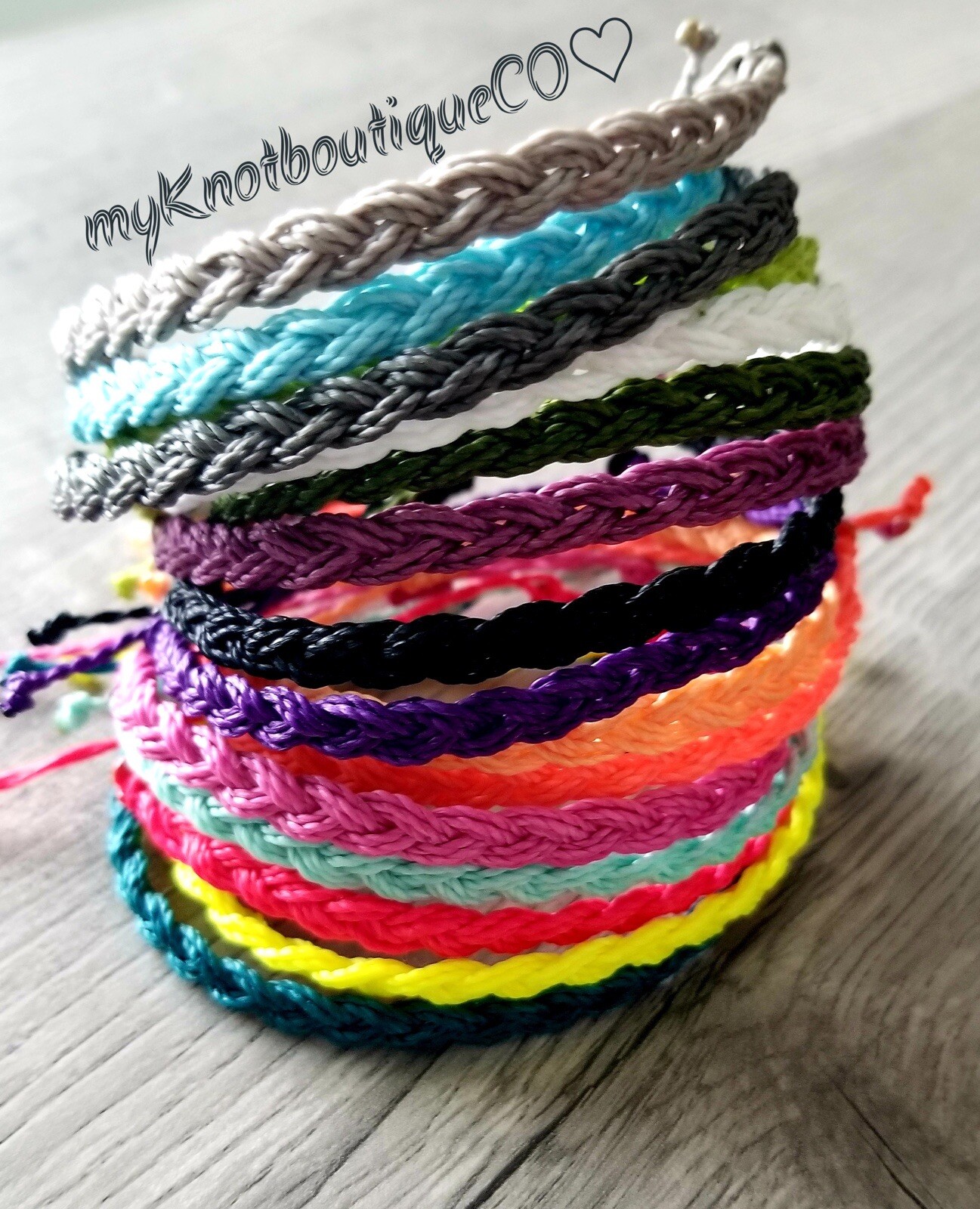 Waterproof Waxed Beach, Boho, Surfer Style Braided Bracelet, Yoga, Friendship