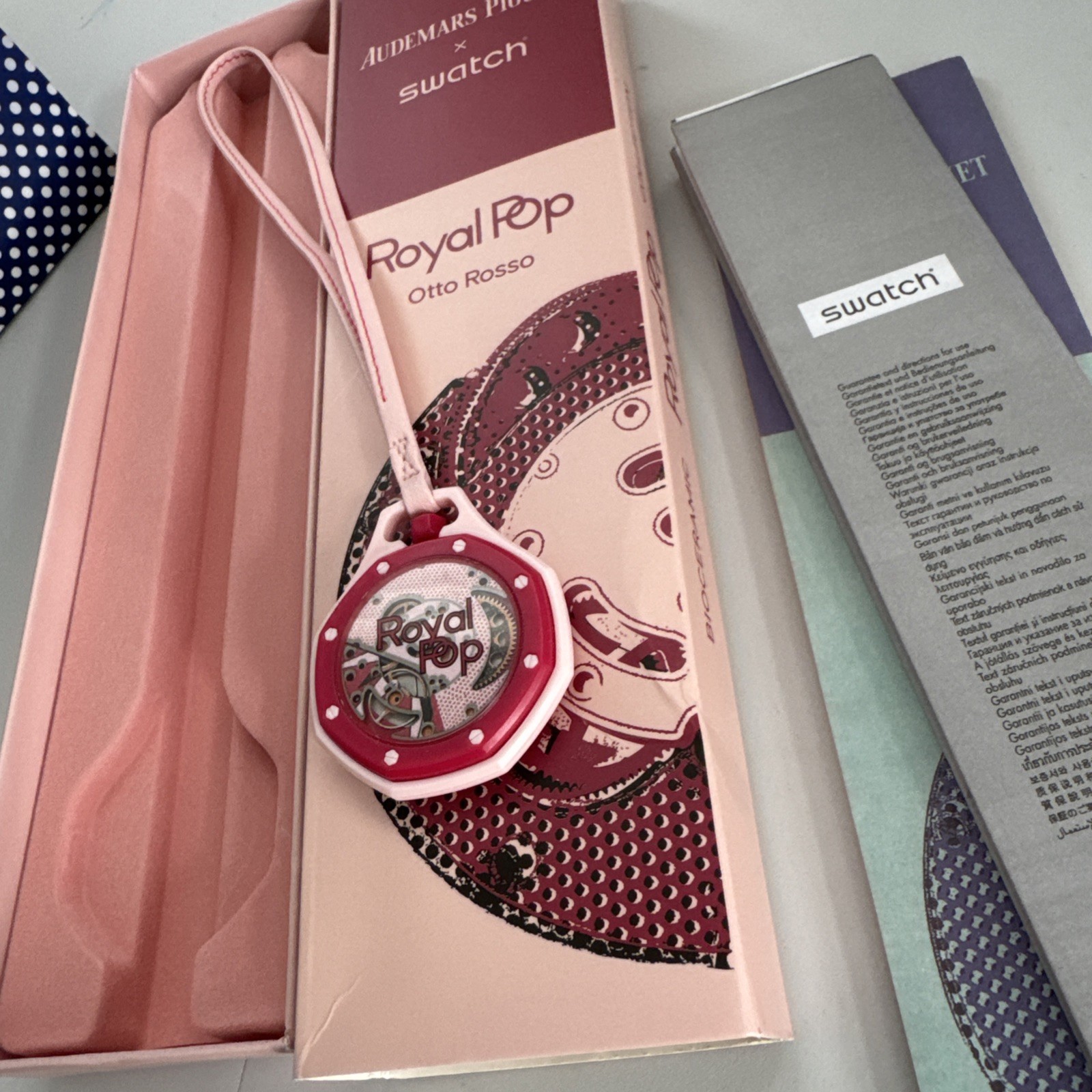 Swatch x Audemars Piguet AP Royal Pop Watch Otto Rosso [SSX03R100N] *Dent Box *