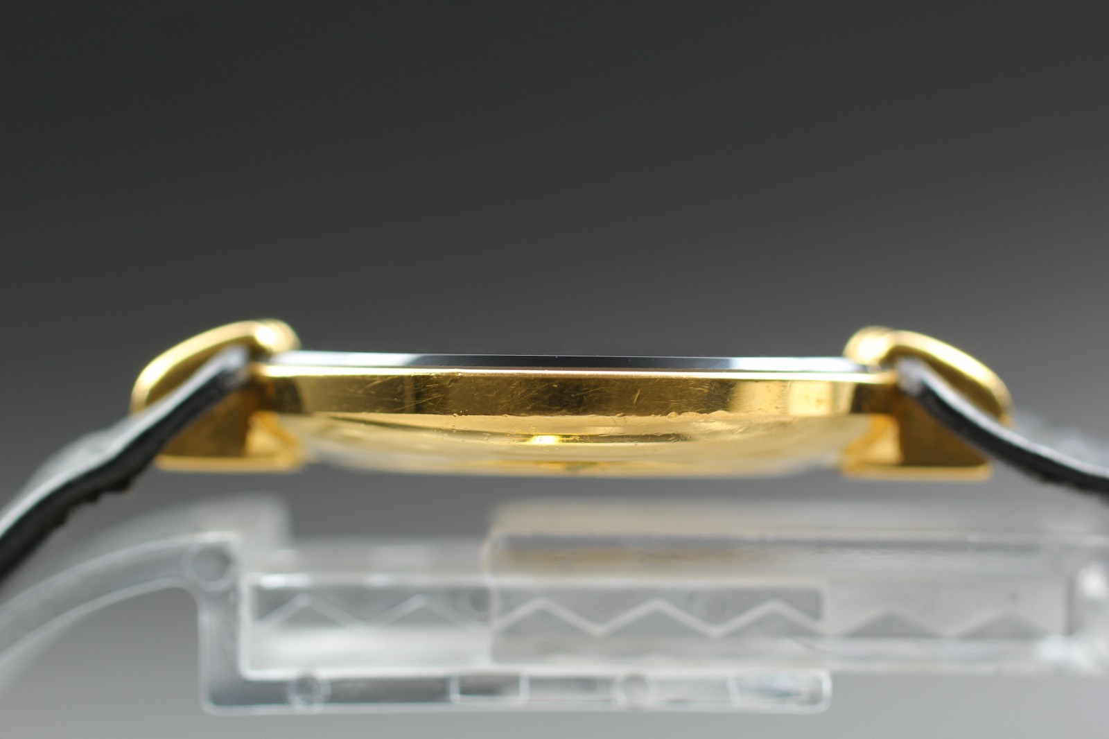 Dior Bagheera 47 153-2 Gold Black Moon Dial 30mm Quartz Womens Watch NEAR MINT