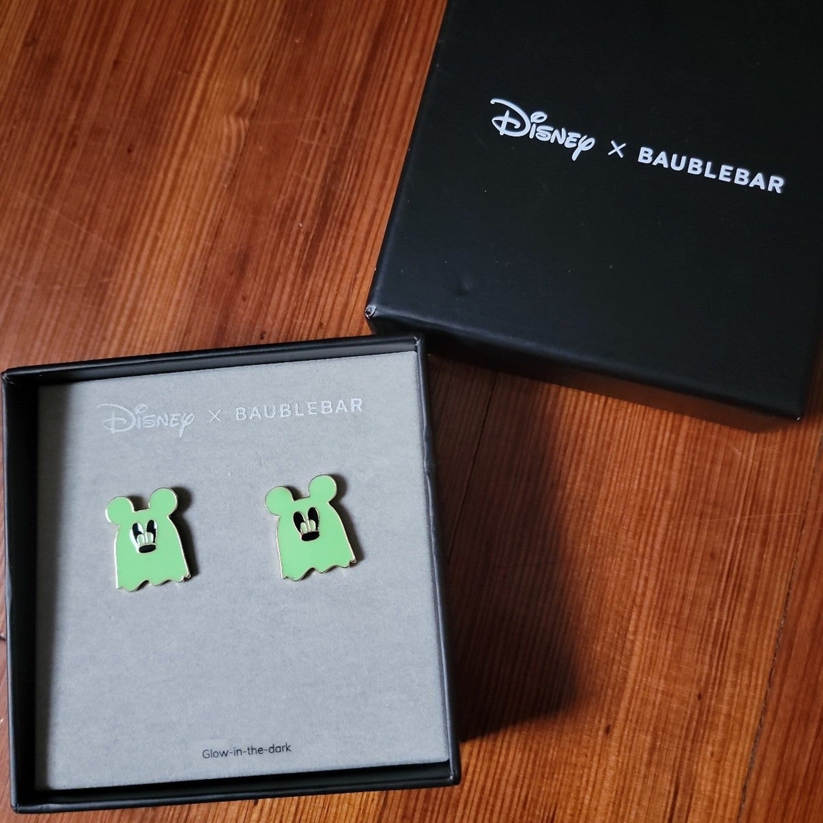 Baublebar Disney Glow in the Dark Ghost Mickey Mouse Earrings