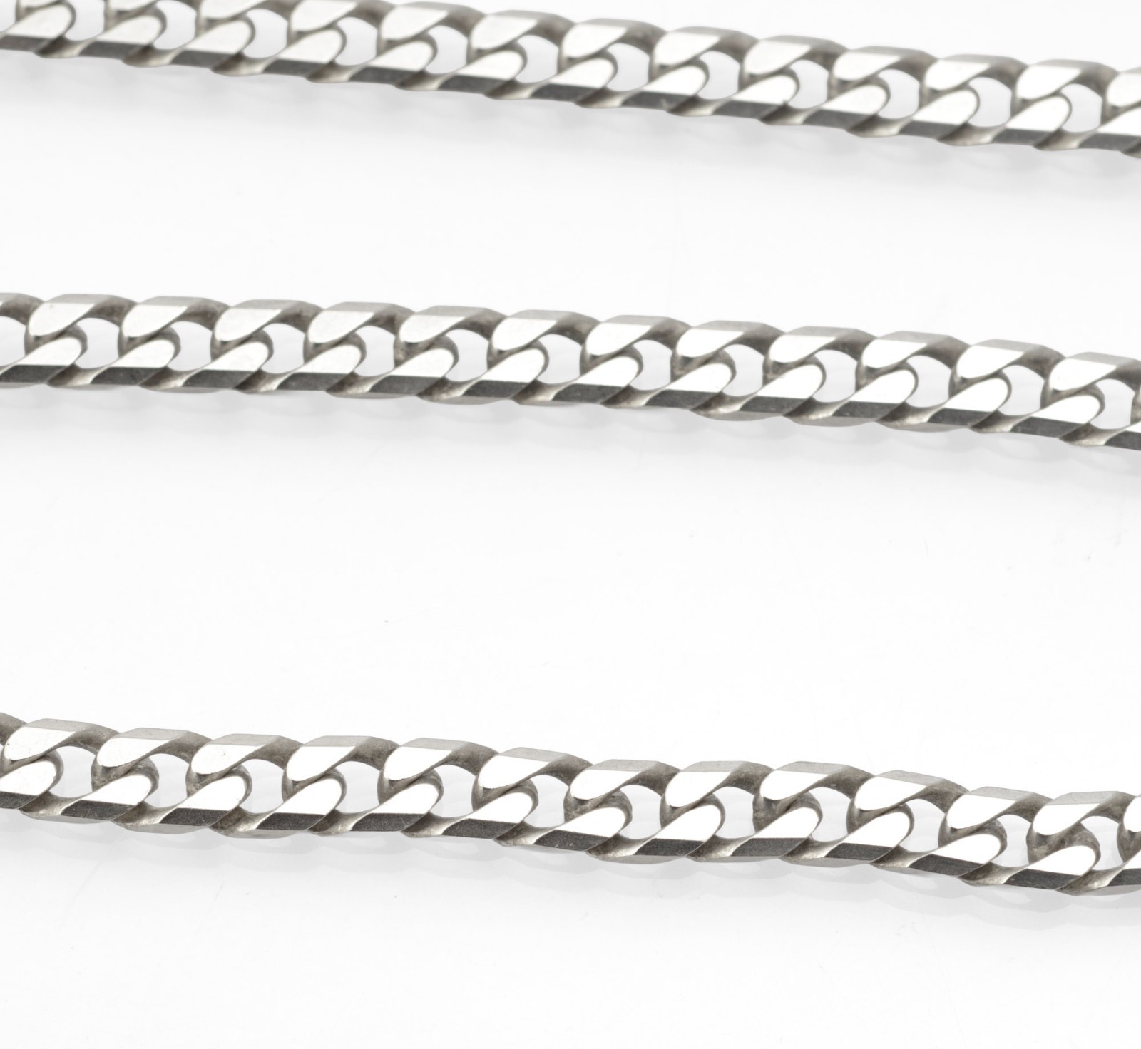Vintage Sterling Silver Curb Chain Necklace 20 Inch 50cm – IBB 925