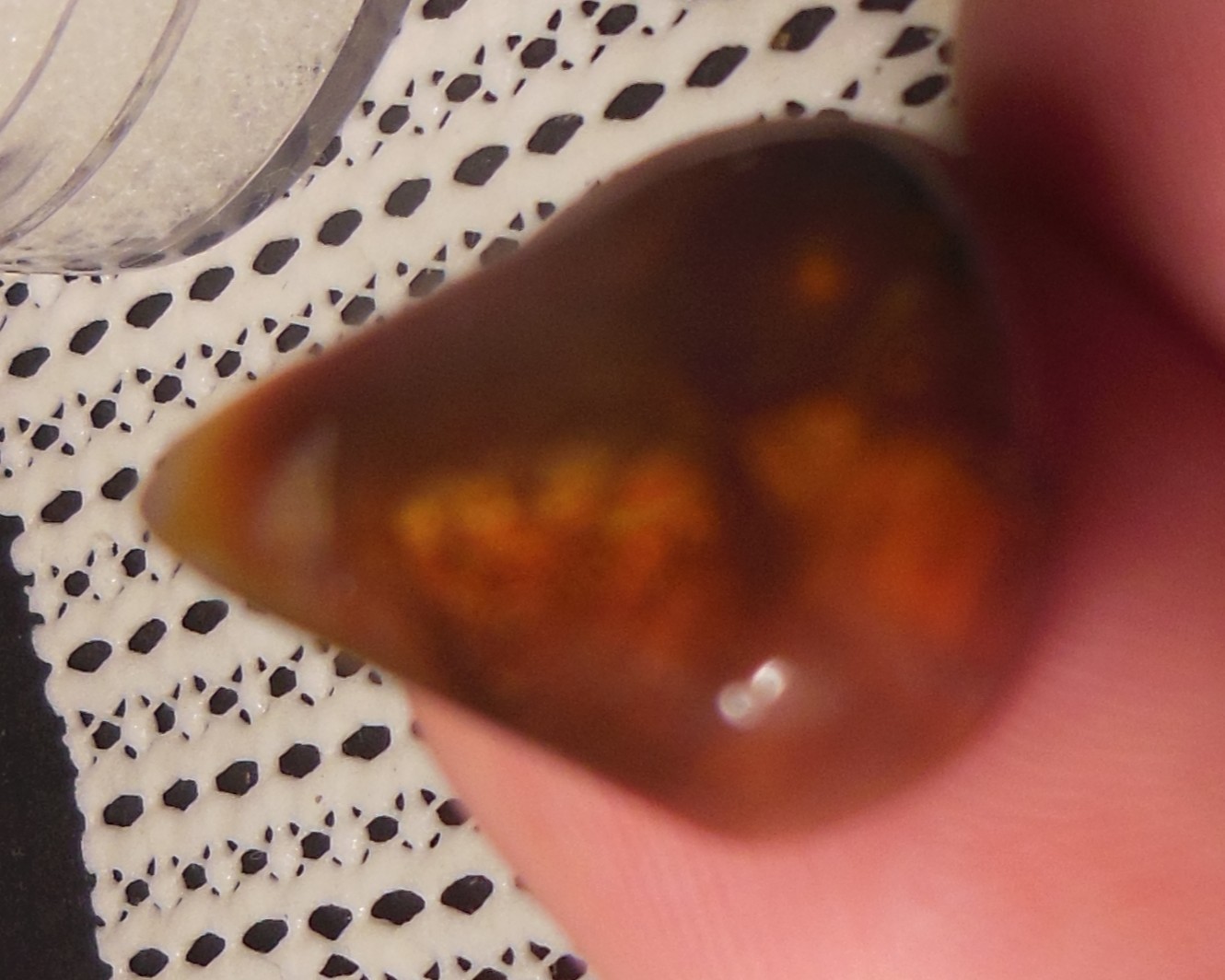 10.00ct Mexican Fire Agate 19.6mm x 14.6mm x 5mm