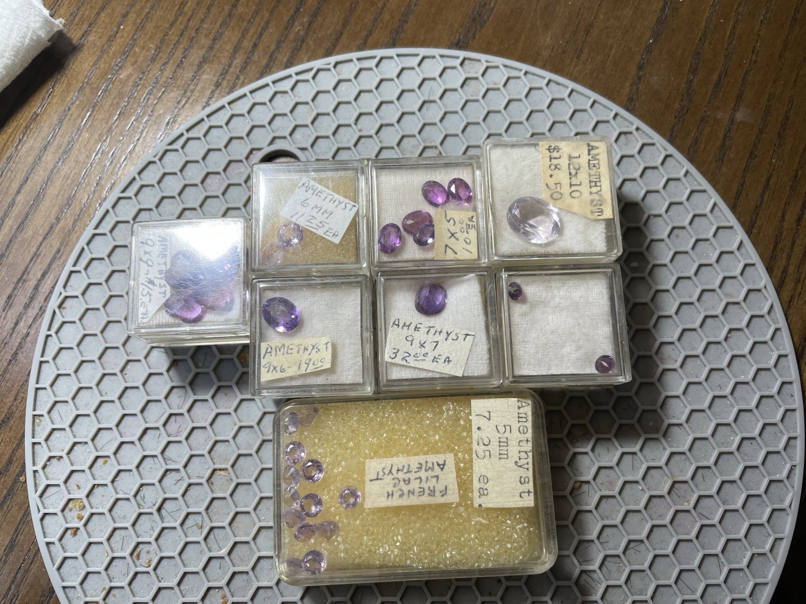 Gemstones Lot-Smoky Topaz-Amethyst-Red Garnet-Chrysoprase & more See Description