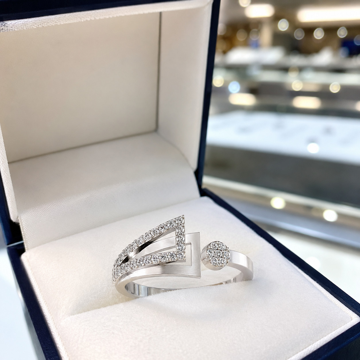 Natural Diamond Round Cut 14K Gifted Engagement Ring Solid White Gold 0.30 Ct
