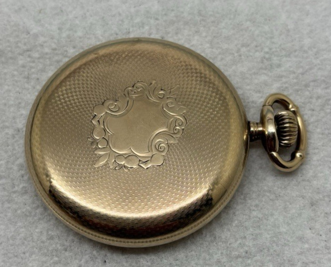 HAMILTON POCKET WATCH, 16S, 17J, GRADE 975, VTG 1909, GF CASE, SERVICED