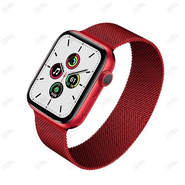 Milanese Loop for apple watch band 44mm 45mm 40mm 41mm 46-42mm pride bracelet iw