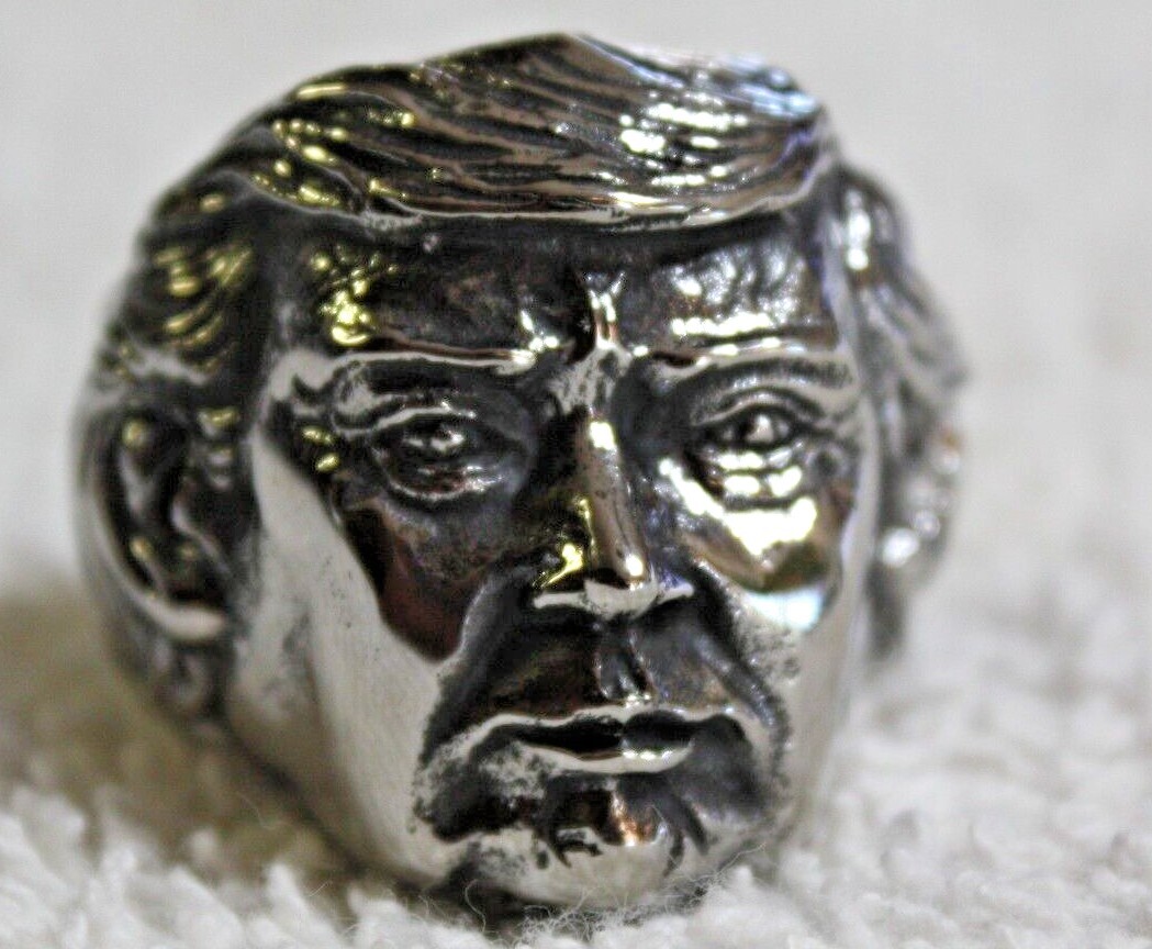 President – Donald Trump Ring, Stainless Steel, Sizes 7 thur 15