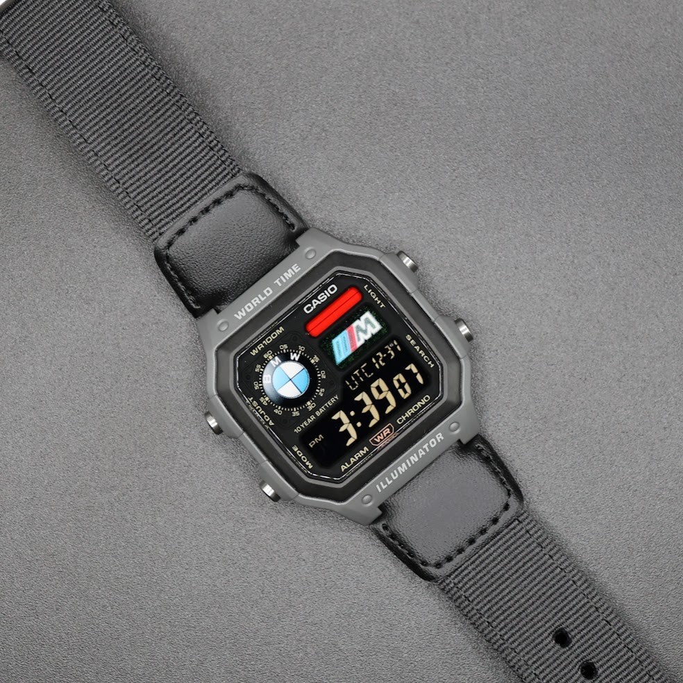 CASIO AE-1200WHUB. Royale Watch Mod. Negative Display – Hydromod