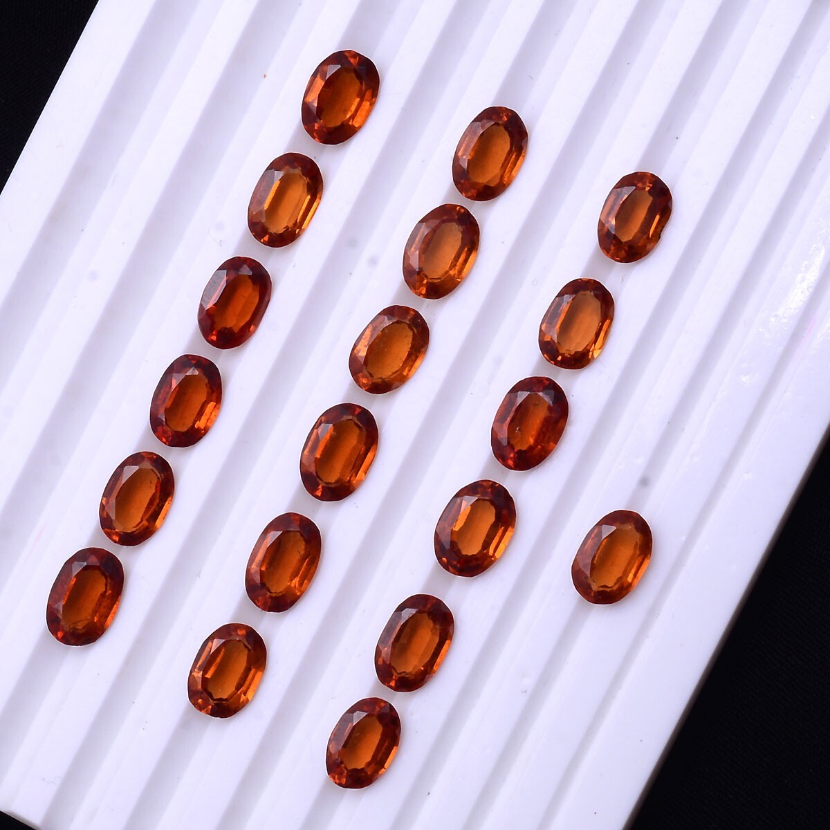 19 Pcs Natural Ceylon Hessonite Garnet Top Quality Untreated Loose Gemstones Lot
