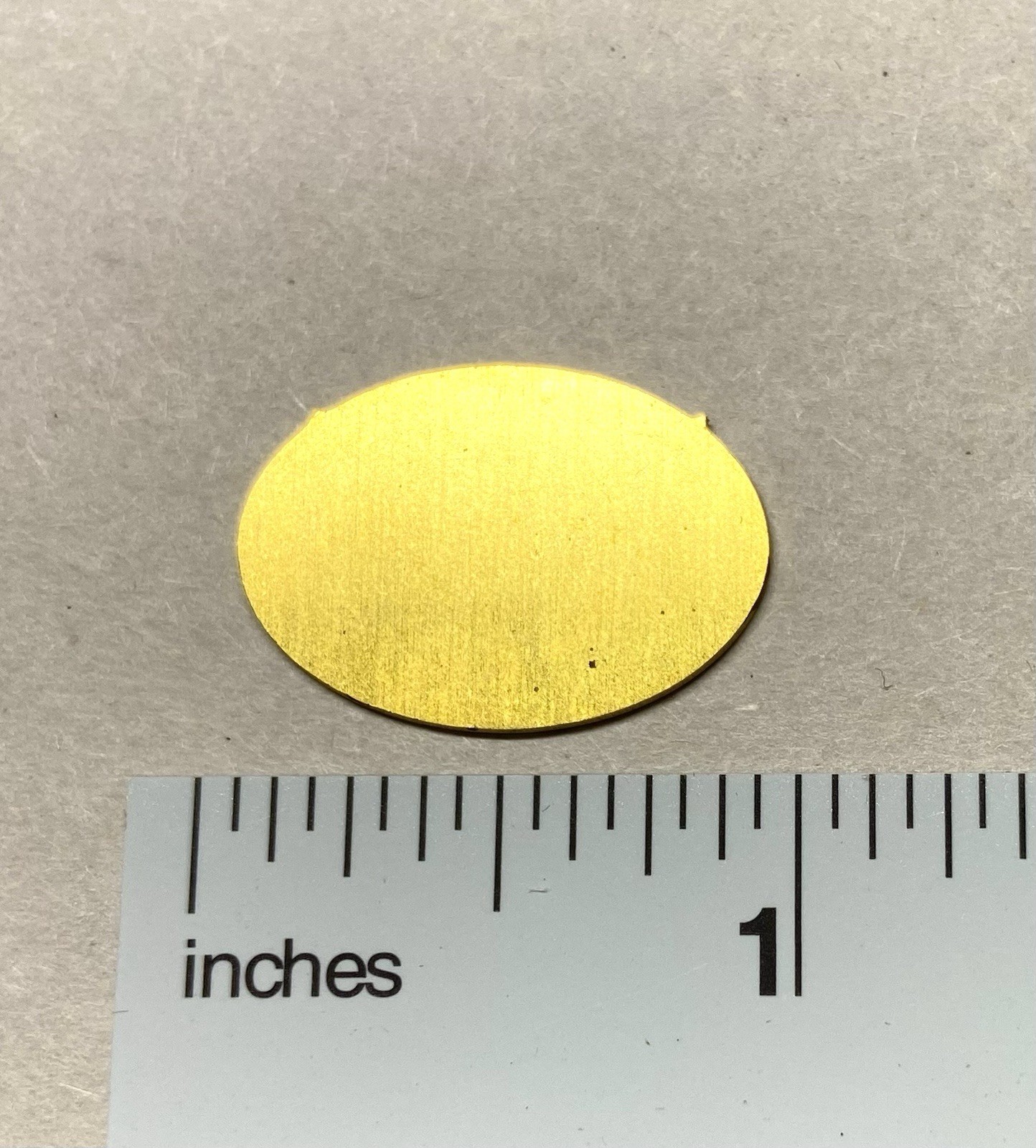 30 pcs. Raw Brass Stamping Finding- Oval shape- NORSK