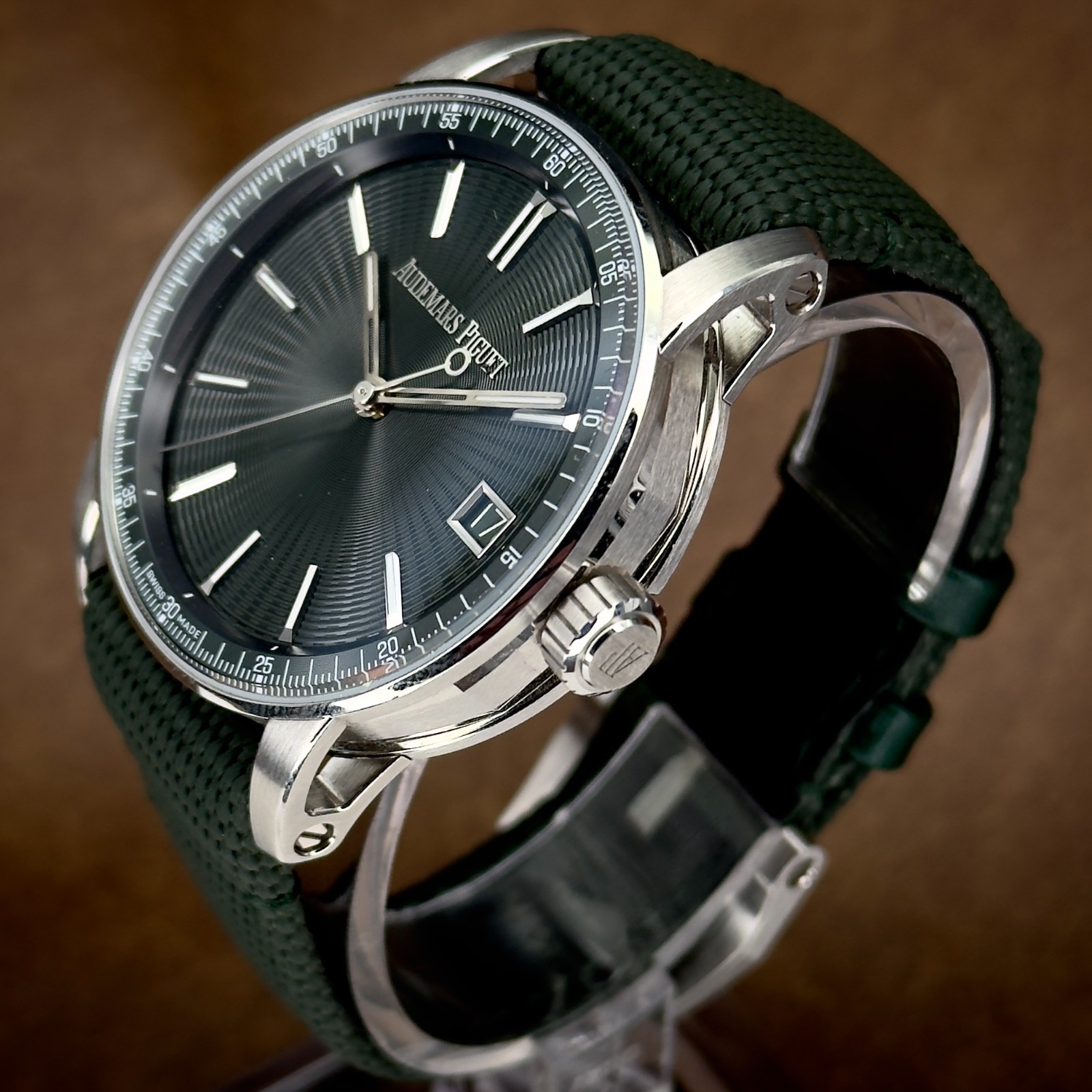 Audemars Piguet CODE 11.59 15210ST.OO.A056KB.01 Green Dial Steel Full Set 2024