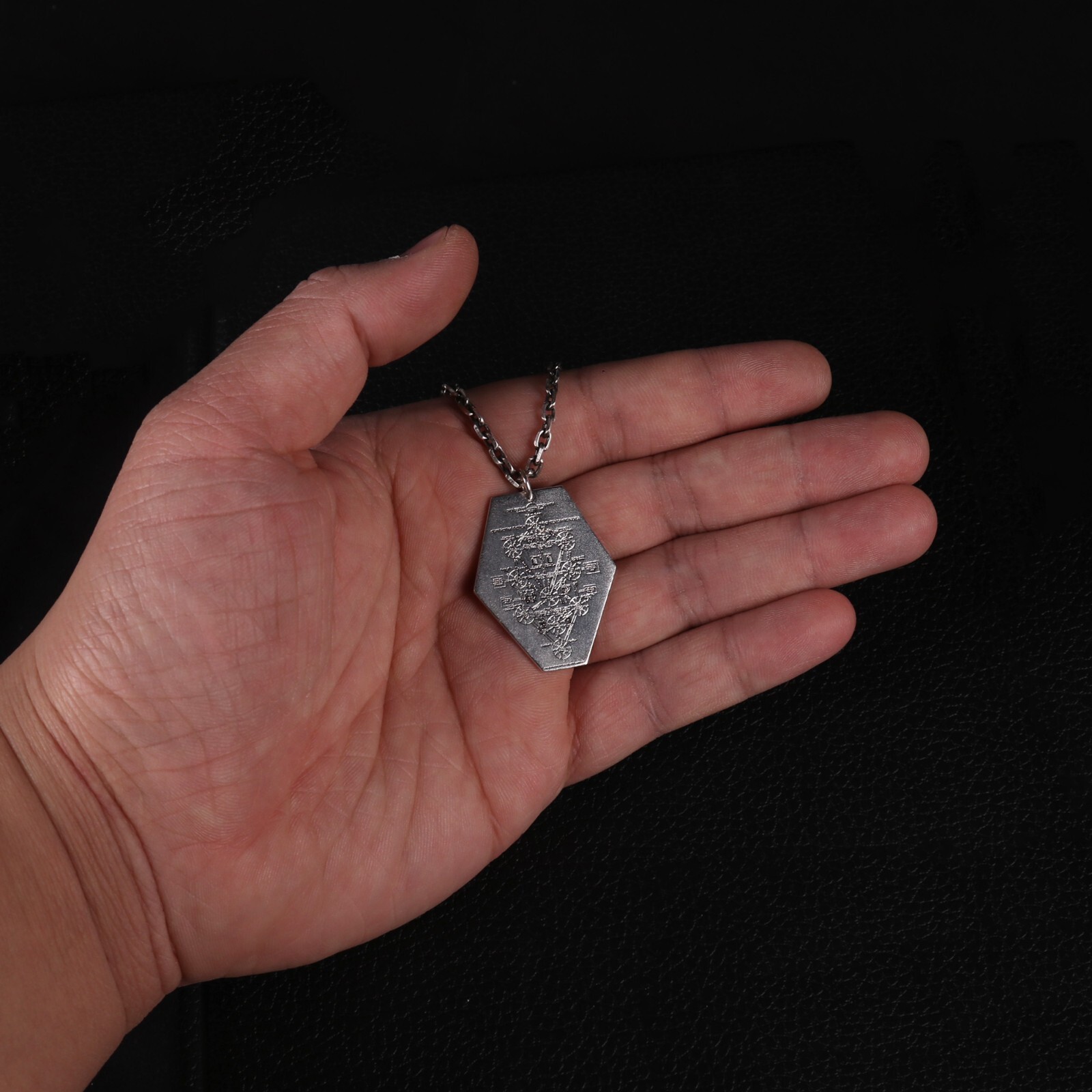990 Sterling Silver Neon Genesis Evangelion Dead Sea Scrolls Necklace Pendant