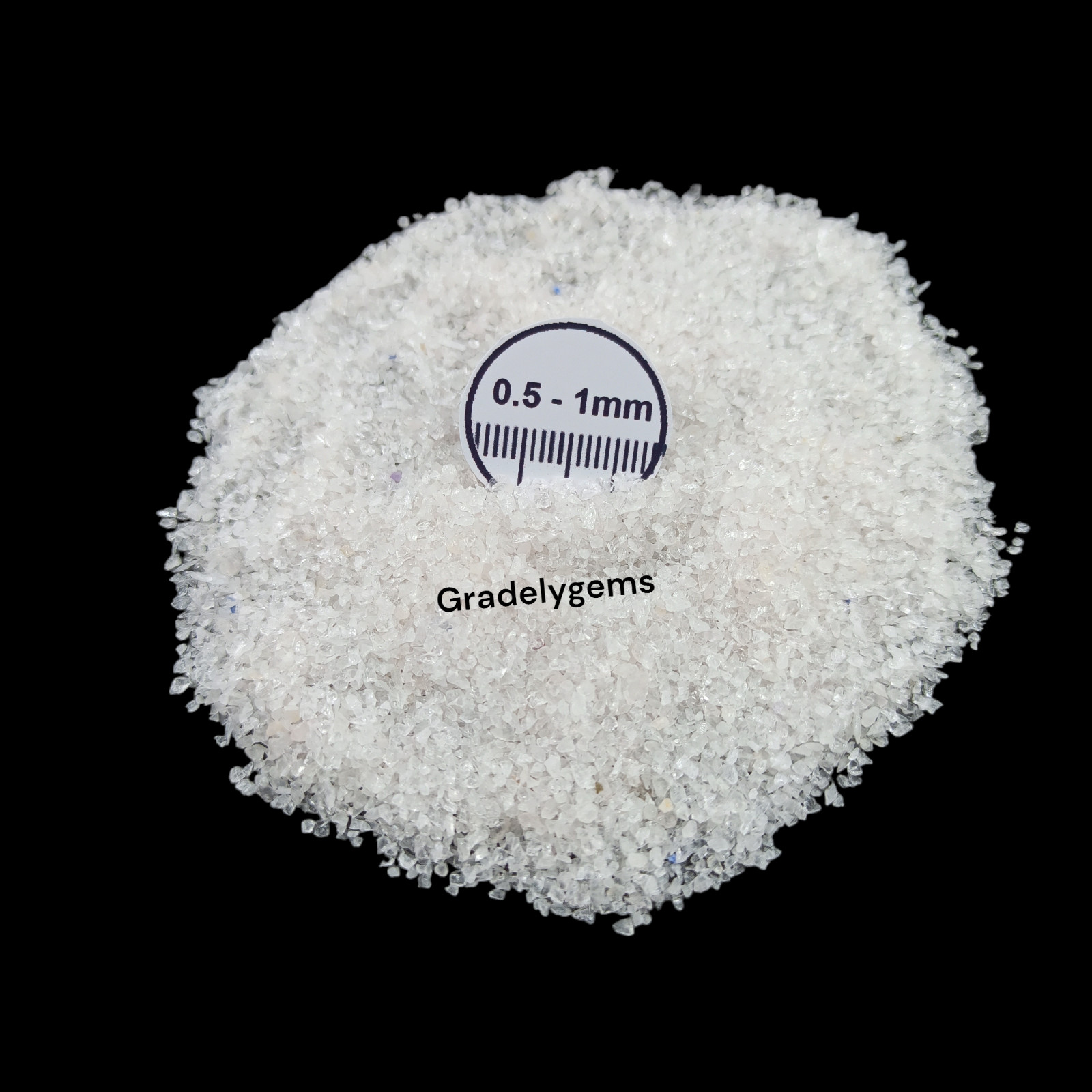 Natural Rose Quartz Gemstone Crushed Powder – Healing Crystal for DIY Crafts