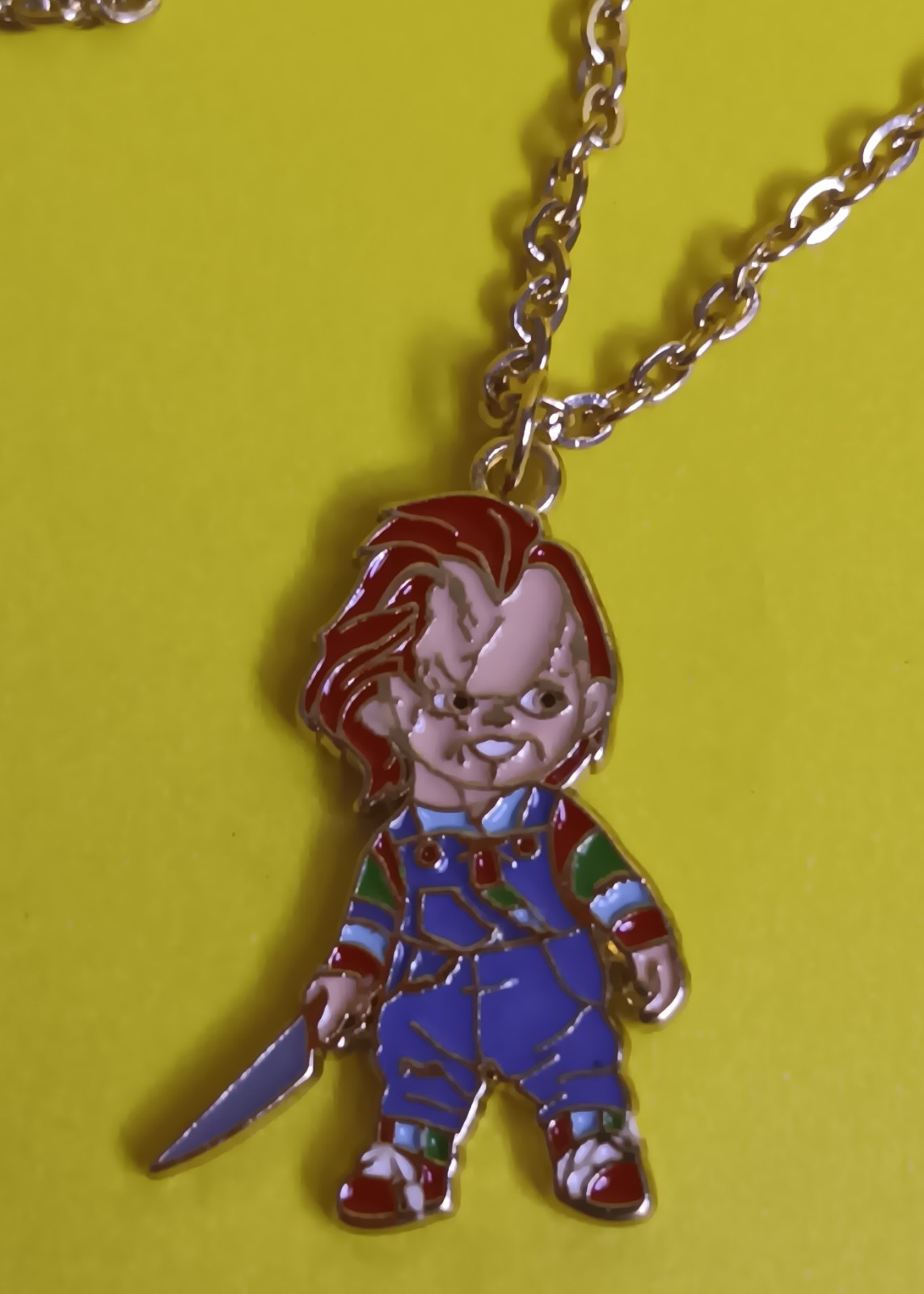 CHILDS PLAY CHUCKY NECKLACE 18″ TO 20″ CHAIN