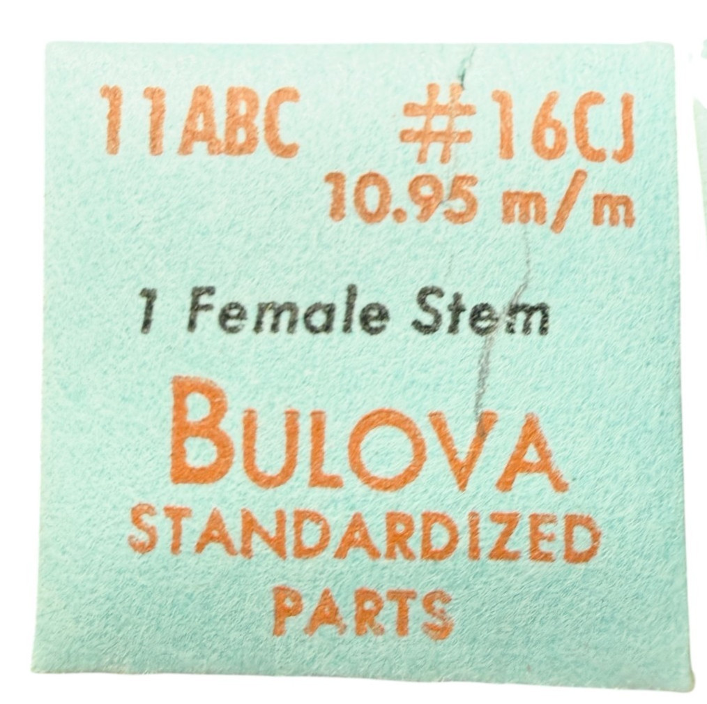 NOS VTG Bulova 11ABC #16CJ 10.95mm Female Watch Stem