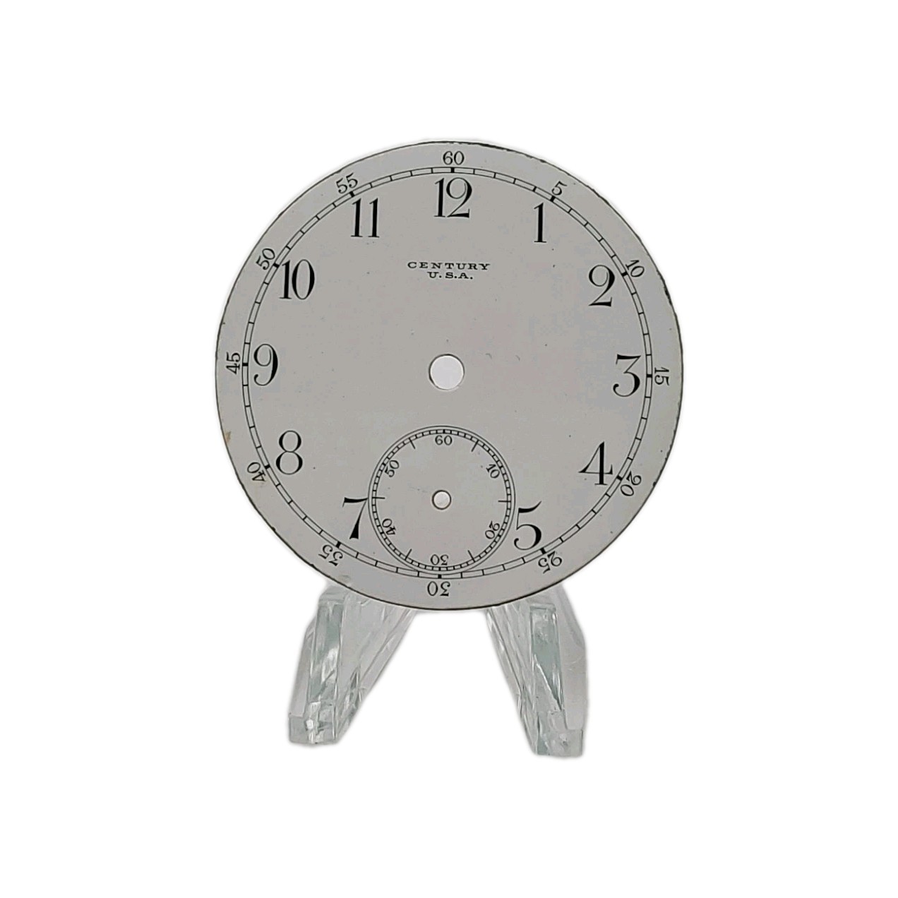 Century 45.4mm USA Enamel Pocket Watch Dial Only 570