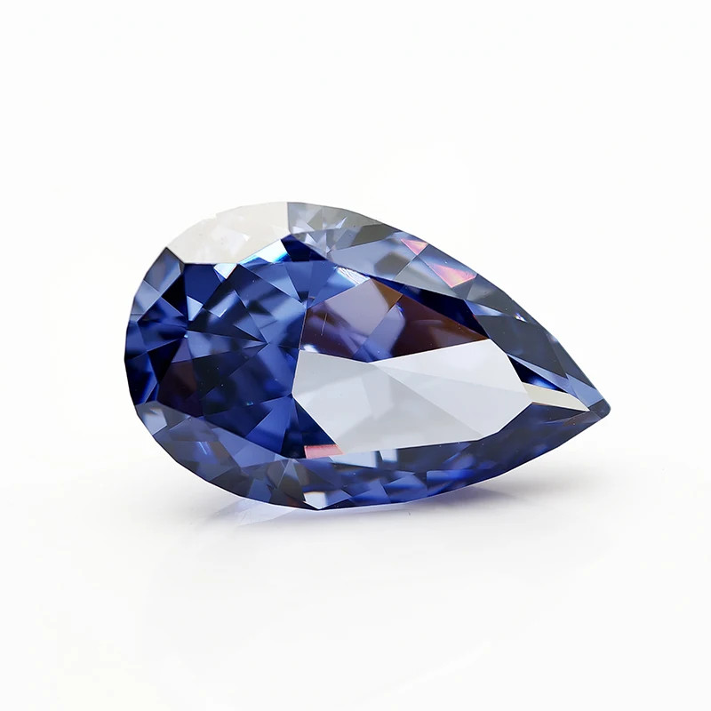 Top Colors Pear Crushed Ice Cut Cubic Zirconia 5A 10-50pcs Factory Directly Sale