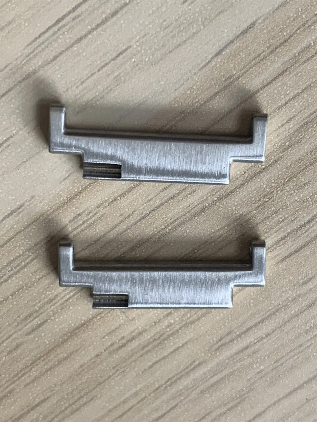2 Set Black Sliver Watch Strap adapter For 20mm TO 22mm Metal Stainless Steel