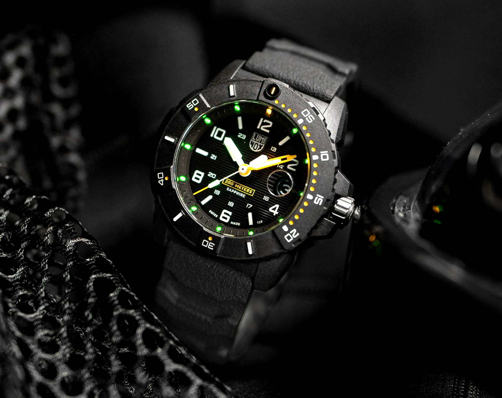 Luminox Navy Seal XS.3601 Foundation Quartz Rubber Strap, Sapphire Crystal