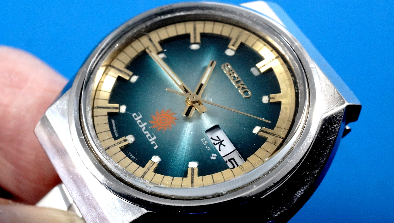 Serviced Seiko AdvAn Vintage ’73 Automatic 25J Day Date English/Kanji 6106-7570